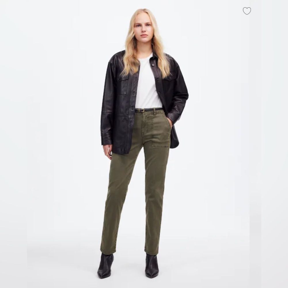 Madewell The Slim Straight Utility Pant • size 23 • NWT • NV135